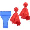 PACKOVE Set di Sacchetti per Calcio Bandierina per Calcio, Accessori Visibili per Allenamento, Realizzati Poliestere Rosso e Blu per Precisione in Campo