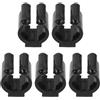 Abaodam 5 Pezzi Clip di Fissaggio per Kayak, Set da 5, ABS Nero | Struttura Robusta Punti di Montaggio, Installazione senza Attrezzi, per Kayak Singoli e Uscite All'aperto