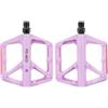 Hoppipola Pedali per bicicletta in nylon con doppi cuscinetti DU, per bici da strada e mountain bike, pedali leggeri e antiscivolo, blu (viola chiaro)