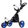 LOVIVER Carrello da Golf Pieghevole Carrello Spinta Trolley Golf Passeggino Supporto Borsa in Alluminio Leggero con Ruote Stabili E Freno Adatto a Campo, Color to 2