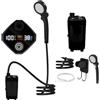 Generico Doccia Campeggio Pompa Da Campeggio Ricaricabile Impermeabile Per Esterni | Doccia Da Viaggio Con Display LED Per Esterni, Camper, Viaggi, Camping, Lavaggio Auto, Animali
