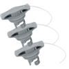 SHINEOFI 3 Pezzi Coperchio Valvola Aria per Gommone Alta Pressione, Grigio | Accessorio in Pvc per Tavola e Barca Gonfiabile, Uso in Acqua e Riparazione, Resistente allo Sporco
