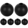 BESTOMZ Cable Machine Accessories, Fitness Cable Ball Stopper, 6 Pezzi, Nylon Nero, Fori da 8 mm, Accessori per Attrezzature da Fitness, per Gym