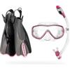Cressi Light Weight Premium Travel Snorkel Set fo All Family | Palau SAF Set made in Italy