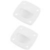 TOYANDONA Marine Handle Barca in Nylon Bianco, Recessed Pull Ring per Sportelli Cabina e Gavoni, Presa Antiscivolo, per Camper e Barca