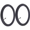 Topiky 2 Pezzi Camera D'Aria in Gomma Butilica con Valvola Pieghevole per | Camera d\'aria per bicicletta da 20x1,75-2,125 pollici, camera d\'aria di ricambio per pneumatici per bici, con valvola di