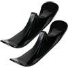 FRCOLOR Slittino da Neve Scooter Sci, Leggero Pe Nero