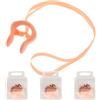 CORHAD Stringinaso da Nuoto con Cordino 4 Pezzi in Silicone per Adulti