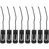 Angoily 8 Pezzi Clip per Pinna da Paddleboard in PVC e Nailon Nero, Leggero e Resistente, per Tavole da Surf e Stand Up Paddle, per attività Acquatiche All'aperto