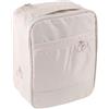 CVUTOVO Borsa da Viaggio per Scarpe Doppio Strato Beige in Nylon Imitazione, Portatile per Uso Domestico e Viaggi, Mantiene le Scarpe Pulite e Ordinate