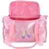 Toyvian Borsa da Danza Classica per Ragazze in Raso Rosa Interno Spazioso e Design Elegante, per Viaggi e Accessori Organizzati