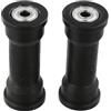 RichVibe Cuscinetti a rulli per vogatore, puleggia in plastica da 91 mm per parti di attrezzature per il fitness, foro di montaggio da 8 mm, accessorio per vogatori e palestra, 2 pezzi