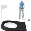 Generic Golf Putting Cup, Putter Practice Trainer, Ball Drop Design, Flag Attachment Incluso e Golf Skills Training Aid per interni, esterni, cortile, verdi, 17,3 x 13,3 cm