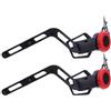 Hemobllo 2 Pezzi Regolatore per Casco Cinturino Mentoniera Regolabile in Plastica, Leggero e Resistente per Mountain Bike e Attività All'aperto