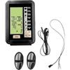 Generic Esercizio Bike Monitor Tachimetro Display | Costruzione in plastica, scansione tempo/velocità/calorie/distanza/frequenza cardiaca, unità km, 220x150mm, parte di ricambio