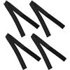 SEWOART 4 Pezzi Cinghia di Fissaggio Kart Regolabile in Nylon Nero | Lunghezza Regolabile, Stabilità Migliorata, Uso per Go Kart e Cargo, Operazione Semplice