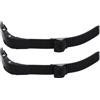 VANZACK 2 Pezzi Cinturino Fibbia per Pattini Sostitutivo Nero, Plastica e | Fissaggio Sicuro, Lunghezza, Foro 14mm, Design Versatile, per Pattini a Rotelle e Pattini Veloci