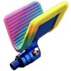 Drawup Porta canna da pesca retrattile automatico in lega di alluminio per punta di corno Presa sicura Accessorio portatile 7x5x5cm (blu colorato)