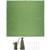 Artibetter Telo sotto Tenda Campeggio Verde, Telo Tenda Esterno | Pieghevole, e Antipioggia, Protezione Anti-uv, Poliestere e Alluminio, Giardino e Area Giochi