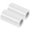 NUSITOU 2 Pezzi Replacement Cue Ferrules per Stecca da Biliardo in Plastica Bianca, Accessori per Cue Stick e Snooker Pool Parts, per Gioco e 9-Ball, per Giocatori