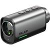 SILLAID Telemetro da golf con pendenza, obiettivo grande da 23 mm, misurazione rapida 0,02s, ingrandimento 7x, telemetro metallico ricaricabile USB-C, per golf e tornei, (nero)