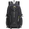 SheerFaring Zaino da Trekking Uomo Montagna Viaggio Hiking Tessuto Oxford con di Carico Ergonomico Spallacci Arcuati Capienza 40l, Black