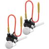 VALICLUD 2 Pezzi Allenatore di Ping Pong con Base a Ventosa per Allenamento | Simulazione del Servizio , Installazione Semplice, Struttura in Pvc con Asta, per Studenti e Ufficio