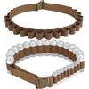 Generic Set 2 Bandoliera 24 Cartucce Fucile Cinghia Spalla Regolabile Nylon