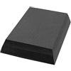 FytStycale Cuscino Propriocettivo Leggero Cuscino a Cuneo Portatile Attrezzo Fitness per Atleti, Riabilitazione, Nero con Trama Parziale, Nero, Nero