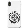 The League of Six Collection Custodia per iPhone X/XS Verità e giustizia Celtica Triquetra Croce