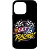 Funny Car Racing Gifts Racing Fans Car E Custodia per iPhone 14 Pro Max Let's Go Racing Bandiera a scacchi Motorsport Auto Racing Fan