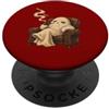 Midnight Pipe Society Rilassante Ghost Pipa Smoker Vintage Divertente Fumo Fumo Freddo Umor PopSockets PopGrip Adesivo