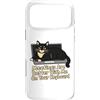 Cat Keyboard Meeting Humor Custodia per iPhone 17 Pro Max Le riunioni con i gatti sono migliori con me sulla tastiera