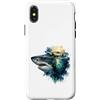 Wild Ocean Prints Custodia per iPhone X/XS Apex Predator Ocean Life Acquerello Splash Art