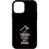Female Axe Thrower Club Axon Athlete Com Custodia per iPhone 12 mini Donne Axe Throwing Gift I Stick Axes Competitive League