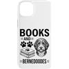 Funny Bernedoodle And Book Designs Custodia per iPhone 14 Plus Libri E Bernedoodles Divertente Bernedoodle