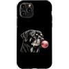 Vintage Rottweiler Bubblegum Aesthetic S Custodia per iPhone 11 Pro Gomma da masticare rosa Rottweiler, simpatica grafica per amanti dei cani
