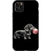 Vintage Dachshund Bubblegum Aesthetic St Custodia per iPhone 11 Pro Max Bassotto rosa Bubble Gum carino cane amante grafica donne