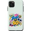 Funny Eighties 80s Costume Party Back to Custodia per iPhone 11 Pro Max Back to 80s Nostalgia Roller Skate Boombox Cassette Tape anni '80
