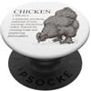 Funny Poultry Farmer & Backyard Chicken Divertente Pollo Definizione Backyard Allevatore di pollame PopSockets PopGrip Adesivo
