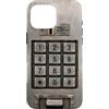 Random Galaxy Custodia per iPhone 16 Pro Max Vintage Payphone Keypad 25 Cent Telefono Retrò Nostalgia