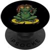 Groovy Pond Apparel Rana rasta psichedelica rasta segno di pace PopSockets PopGrip Adesivo