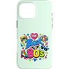 Funny Eighties 80s Costume Party Back to Custodia per iPhone 16 Pro Max Pattino a rotelle Boombox retrò vintage anni '80