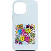Funny Eighties 80s Costume Party Back to Custodia per iPhone 13 Pro Max Back to 80s Nostalgia Roller Skate Boombox Cassette Tape anni '80