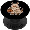 kangaroo ghost costume pumpkin pail hall Famiglia di fantasmi di canguro con secchio di zucca PopSockets PopGrip Adesivo