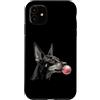 Vintage Pinscher Bubblegum Aesthetic Sty Custodia per iPhone 11 Gomma da masticare rosa Pinscher, simpatica grafica per amanti dei cani