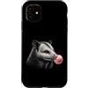 Vintage Opossum Bubblegum Aesthetic Styl Custodia per iPhone 11 Opossum Pink Bubble Gum Carino Opossum Amante Grafica Donne