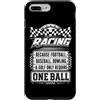 Funny Car Racing Gifts Racing Fans Car E Custodia per iPhone 7 Plus/8 Plus Auto Racing Bandiera a scacchi Motorsport Auto Racing Fan