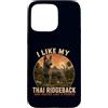 Thai Ridgeback Dog Mom Dad Owner Rare Br Custodia per iPhone 15 Pro Max Divertente Mi piace il mio Ridgeback tailandese e forse mi piace 3 Persone