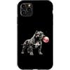 Vintage Pitbull Bubblegum Aesthetic Styl Custodia per iPhone 11 Pro Max Gomma da masticare rosa Pitbull, simpatica grafica Pitbull Dog Lover, da donna
